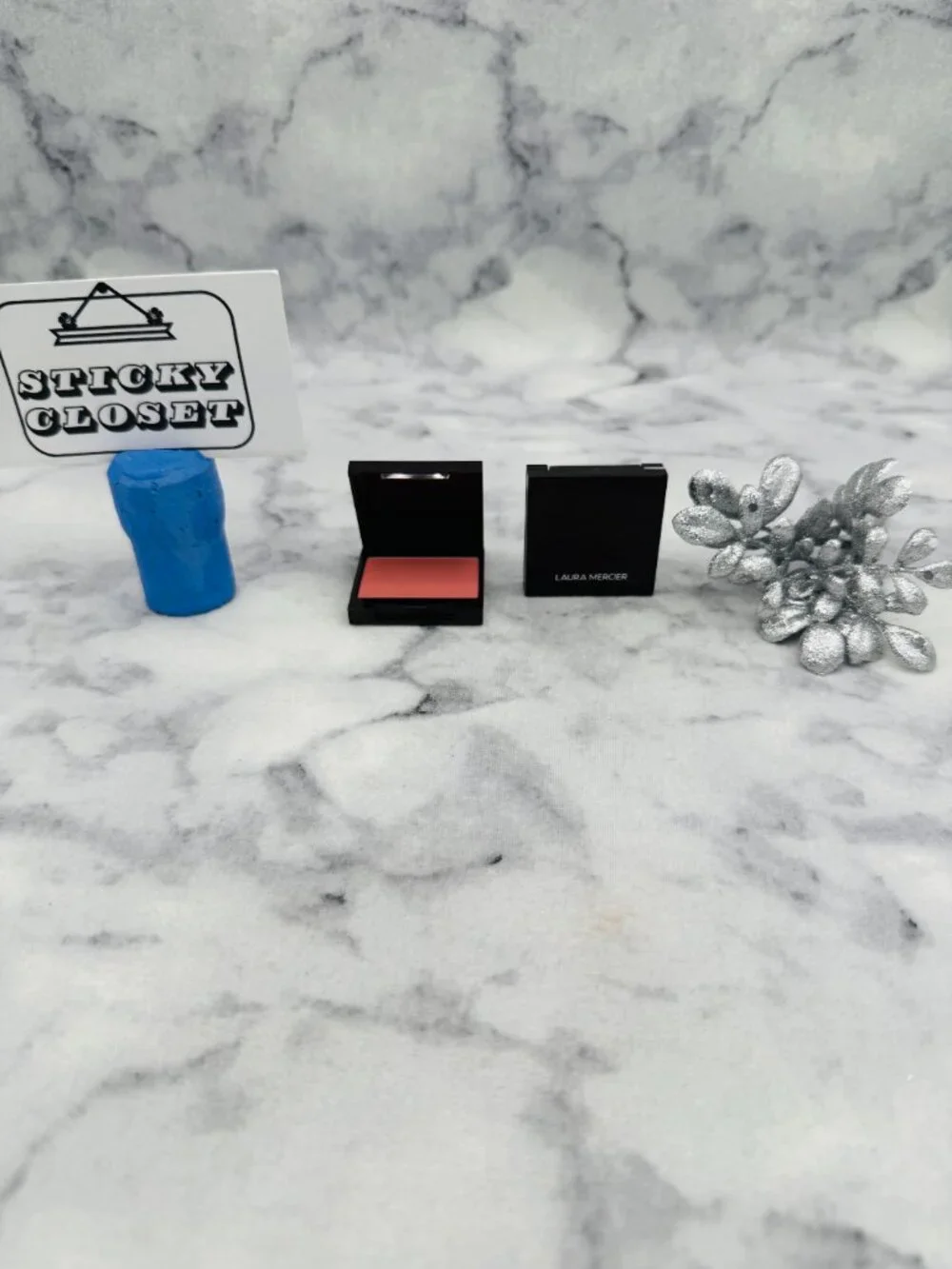 Laura Mercier Beauty Gift Set-Blush Infusion Powder Blush Rose,Travel-2pc-NEW